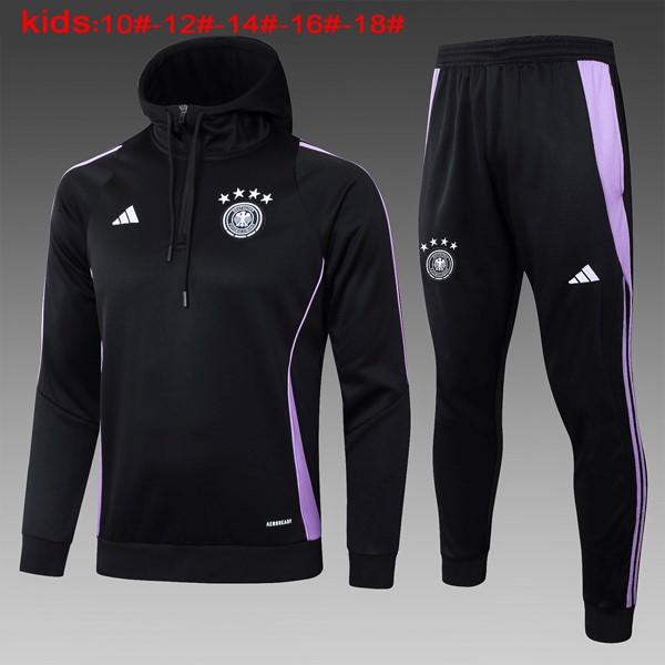 Niños Sudadera Con Capucha Alemania 2024/25 Negro 3